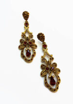 ΣΚΟΥΛΑΡΙΚΙΑ ΜΑΚΡΙΑ ΚΑΡΦΩΤΑ ΜΕ ΚΟΚΚΙΝΕΣ ΠΕΤΡΕΣ S345347 - Image 2