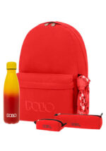 SET ORIGINAL POLO με κασετίνα και πορτοφολάκι κόκκινο και Παγούρι – Θερμός Polo 500ml S135-3000-3PD