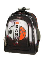 SET POLO με Trolley Rolling ALL GAMES με ίδια κασετίνα 3 θέσεων, ισοθερμικό τσαντάκι φαγητού, παγουράκι θερμός και τετράδιο S-016-8277-5 - Image 2
