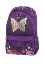 SET POLO με σακίδιο YOUTH BUTTERFLY, κασετίνα διπλή και μπουκάλι-θερμός (τυχαίας επιλογής) S049-8295-3 - Image 2