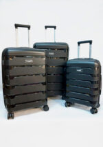 ΣΕΤ 3/τεμ βαλίτσες σκληρές 4 ρόδες Diplomat Seagull Polypropylene SG-180-S-M-L-BLACK ( Small+Medium+Large 51x35x20cm+64x40x25/30cm+74x46x30/35cm) μαύρο - Image 2