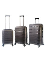 ΣΕΤ 3/τεμ βαλίτσες σκληρές 4 ρόδες Diplomat Seagull Polypropylene SG-180-S-M-L-GREY ( Small+Medium+Large ) Γκρι