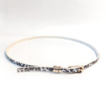 Ζώνη λεπτή animal print DOCA 54472