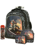 SET POLO με Trolley Rolling QUAD BIKE με ίδια κασετίνα 3 θέσεων, ισοθερμικό τσαντάκι φαγητού και παγουράκι θερμός (τυχαίας επιλογής) S-016-8278-4