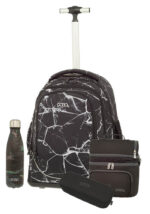 SET POLO με Trolley UPLOW με κασετίνα διπλή, ισοθερμικό τσαντάκι φαγητού και παγούρι-θερμός (τυχαίας επιλογής) S253-8263-4