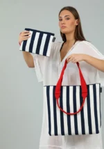 Τσάντα φάκελος μπλε DOCA 22369 - Image 4