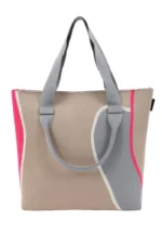 Τσάντα θαλάσσης γκρι DOCA 22376 - Image 4