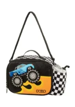 SET POLO με τσάντα νηπιαγωγείου TROLLEY JUNIOR BIBI Monster Truckμε τσαντάκι φαγητού και παγουράκι S-076-8351-3P - Image 4