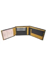 COZY δερμάτινο πορτοφόλι ανδρικό δίχρωμο ταυτότητας 4023-2C-5 Μπλε-Κάμελ - Image 3