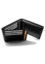 COZY δερμάτινο πορτοφόλι ανδρικό δίχρωμο ταυτότητας 4023-2C-7 Μαύρο-Γκρι - Image 2