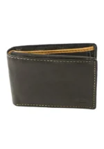 COZY Πορτοφόλι Ανδρικό Δίχρωμο  627-2C-2 Μαύρο-Κάμελ