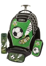 SET POLO με αποσπώμενο σακίδιο Trolley Base Free REEL FOOTBALL με ίδια κασετίνα 2 θέσεων, παγούρι-θερμός και τσαντάκι μέσης S-054-8346-4