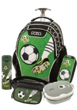SET POLO με αποσπώμενο σακίδιο Trolley Base Free REEL FOOTBALL με ίδια κασετίνα 2 θέσεων, παγούρι-θερμός, τσαντάκι μέσης και θερμομπόλ S-054-8346-5
