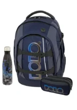 POLO set με σακίδιο CRYPTIC πολυθεσιακό με ίδια κασετίνα τριπλή και παγούρι-θερμός (τυχαίας επιλογής) S-001-5000-3P