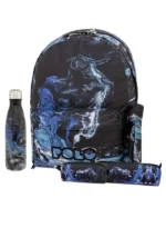 SET POLO ORIGINAL DOUBLE 2 θέσεων με κασετίνα βαρελάκι με πορτοφολάκι και μπουκάλι -θερμός S-202-8342-3P