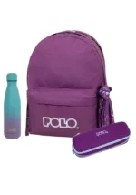 SET POLO ORIGINAL DOUBLE 2 θέσεων με κασετίνα διπλή και μπουκάλι -θερμός S-235-4657-3P